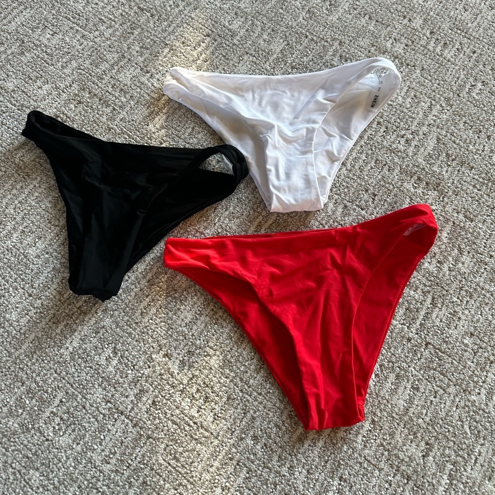BUNDLE of 3 brand new size XS bikini bottoms